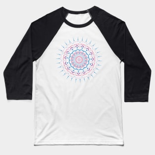 Summer Beach Mandala Baseball T-Shirt